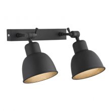 Eufrat kinkiet 2x60W E27 230V czarny